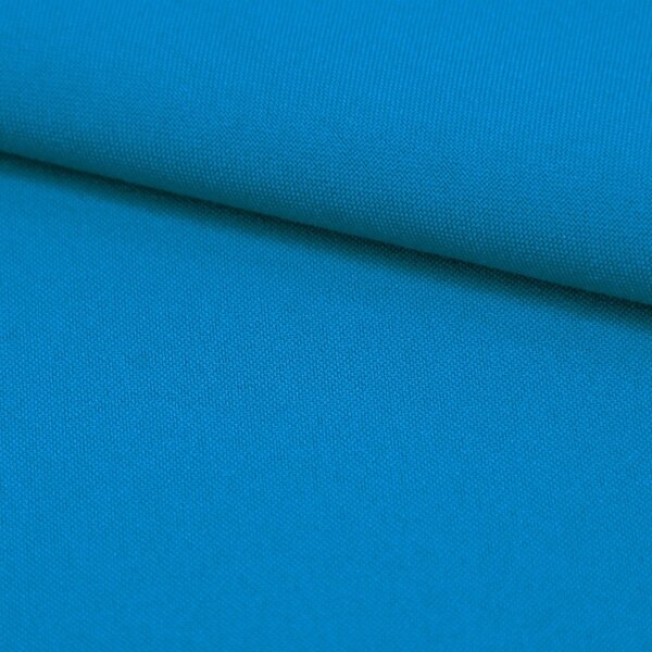 Jednofarebná látka Panama stretchMIG85 tyrkysovo modrá, šírka 150 cm