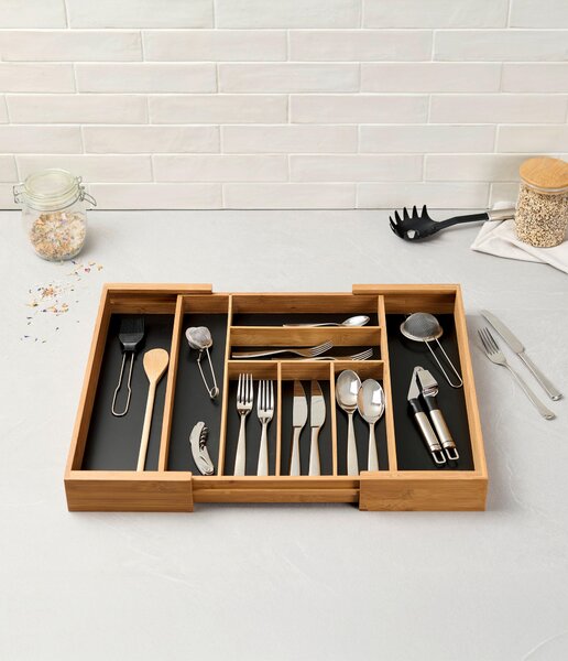 PRÍBORNÍK DO ZÁSUVKY, drevo, 35-58/43/6 cm Homeware Profession. - Príborníky