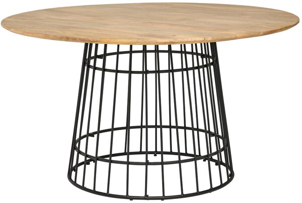 JEDÁLENSKÝ STÔL, mangové drevo, prírodná farba, 140/76/140 cm Livetastic - Stoly, Online Only
