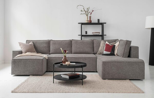 SEDACIA SÚPRAVA, textil, sivá MID.YOU - Sedačky, Online Only