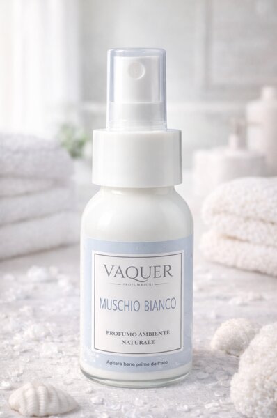 Bytový osviežovač vzduchu Vaquer MUSCHIO BIANCO (Biele Pižmo) 60 ml