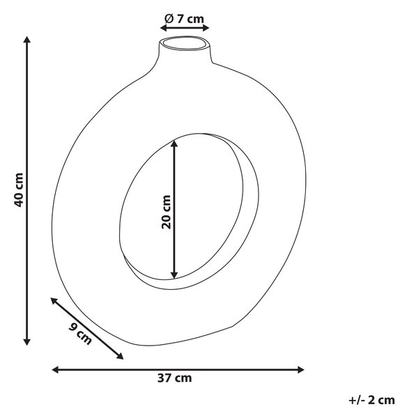 Dekoratívna váza zlatá kovová hliníková 40 cm bytový doplnok moderný glamour dizajn