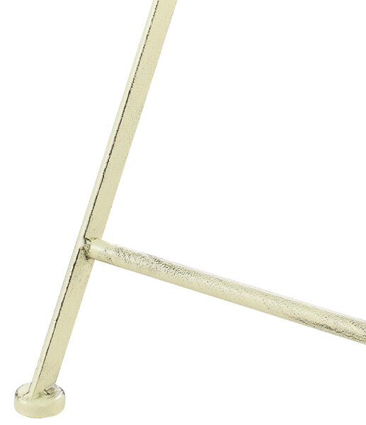 Záhradný barový stolík svetlozelený železný okrúhly 60 cm skladací UV odolný vintage francúzsky retro štýl