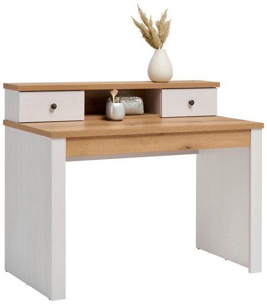 TOALETNÝ STOLÍK, biela, farba duba, 120/76,5/60 cm Landscape - Toaletné stolíky