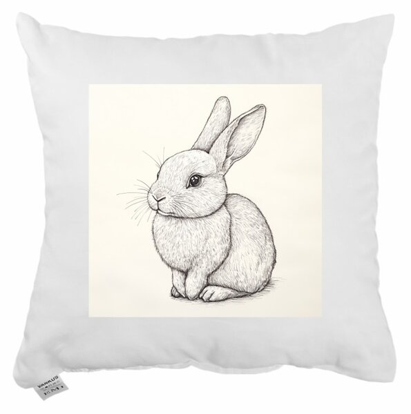 Dekoratívny vankúš Bunny Sketch 40x40 cm EMI