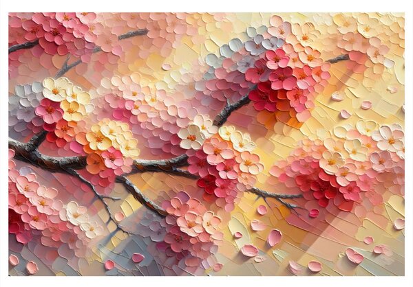 Obraz kvety v pastelových farbách