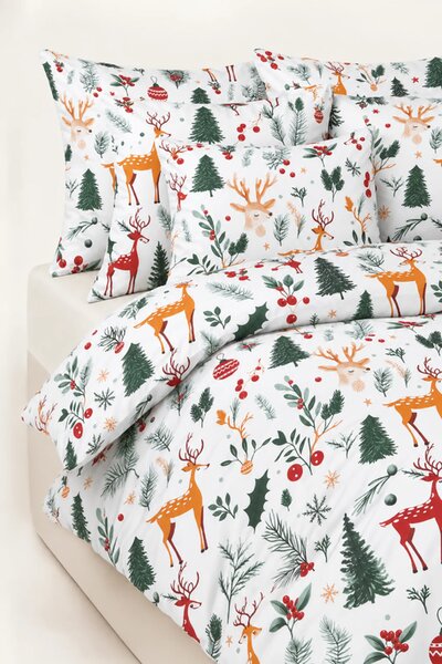 Vianočná posteľná bielizeň CHRISTMAS FORREST Rozmer: 160x200 cm