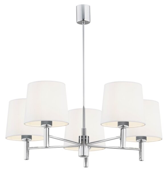 BRILAGI - Luster na tyči MONTE 5xE27/60W/230V krémová/lesklý chróm