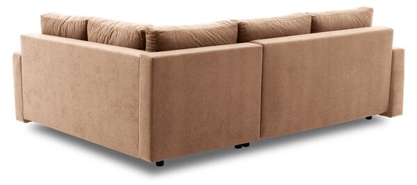 Rohová rozkladacia sedacia súprava GRANDE PLUS - color mikro Pravá Cappuccino