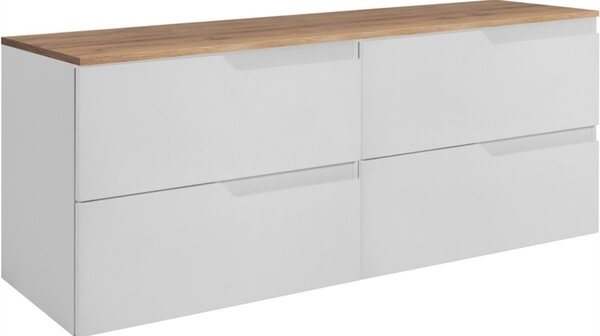 MODERN biely W120DC závesná skrinka pod umývadlo 120 cm