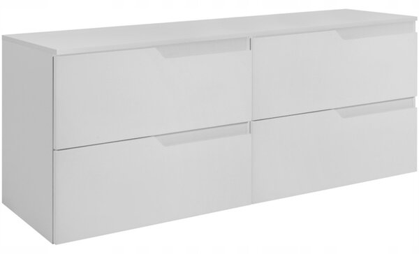 MODERN biely W120DW závesná skrinka pod umývadlo 120 cm