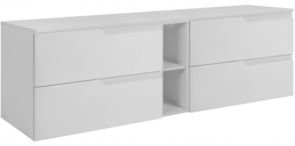 MODERN biely W180DW závesná skrinka pod umývadlo 180 cm