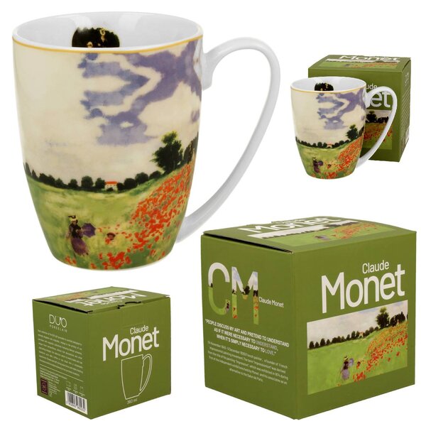 Porcelánový hrnček Monet Poppy Field 360 ml