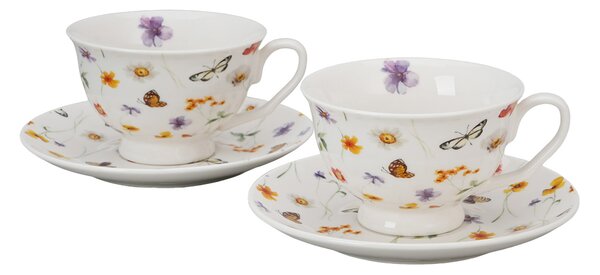 Porcelánová šálka na nohe s podšálkou Royal Margaret 250 ml sada 2ks