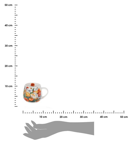 Porcelánový hrnček Tulips 430 ml