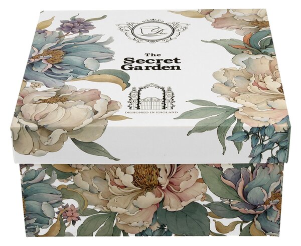 Porcelánová šálka na nohe s podšálkou Royal Peony White 250 ml