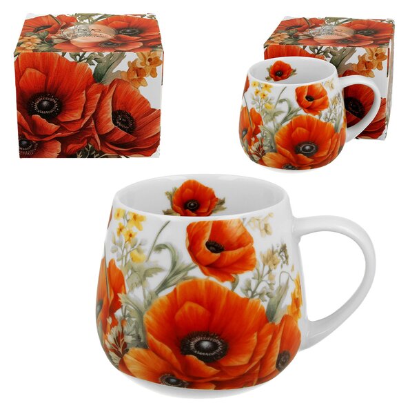 Porcelánový hrnček Poppies 430 ml