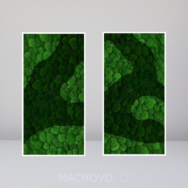 Machová zostava - obdĺžniková dvojica - kopcovitý mach
