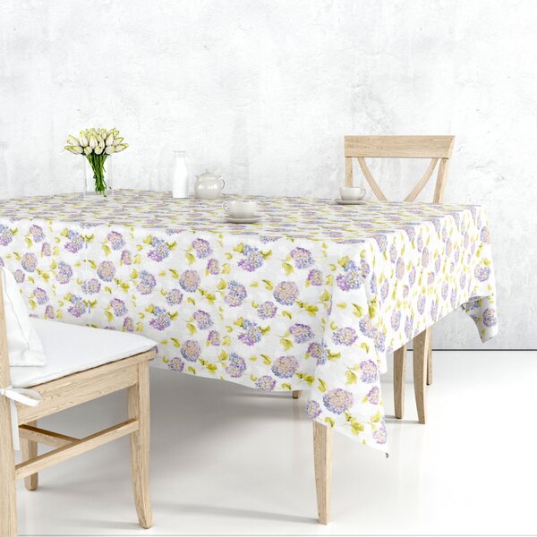 Obrus ​​PVC FL-1767-01 – Nežné hortenzie (rôzne veľkosti)