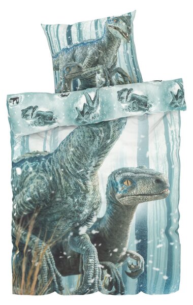 Saténové obliečky DINOSAUR 140x200 cm