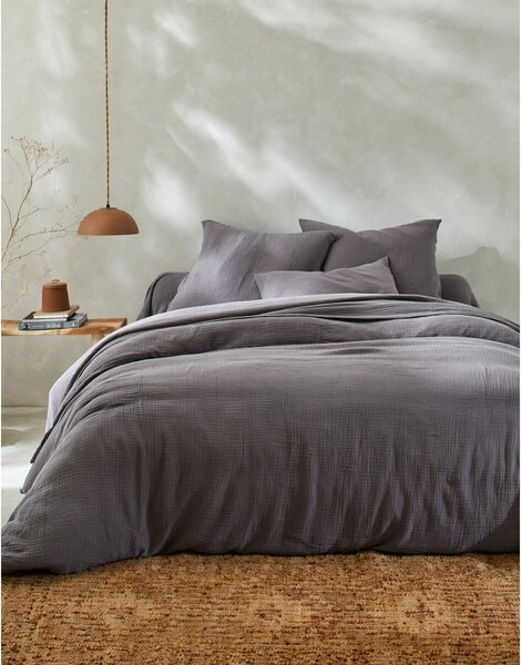 Jednofarebné posteľná bielizeň z bavlnenej gázoviny
