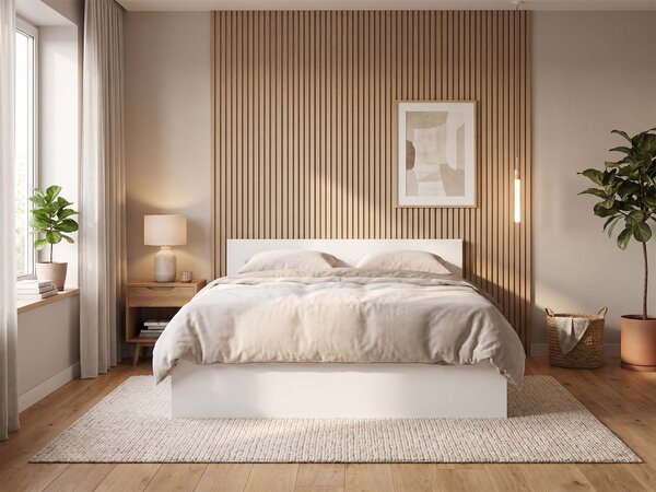 Manželská posteľ s úložným priestorom Dolly New 160x200 - biela