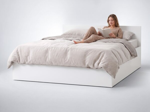 Manželská posteľ s úložným priestorom Dolly New 160x200 - biela