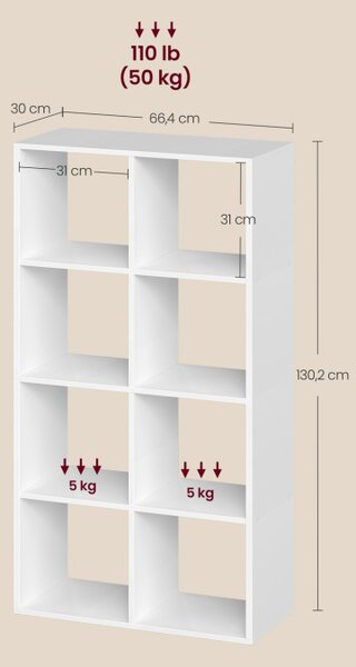 Knižnica CUSTOS LBC408WB01