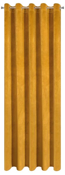ZATEMŇOVACÍ ZÁVES NA KRÚŽKOCH VILLA 140X250 CM HORČICOVÁ