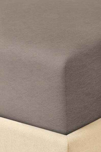 Froté plachta FROTTE tmavobéžová Rozmer: 80x160x15 cm