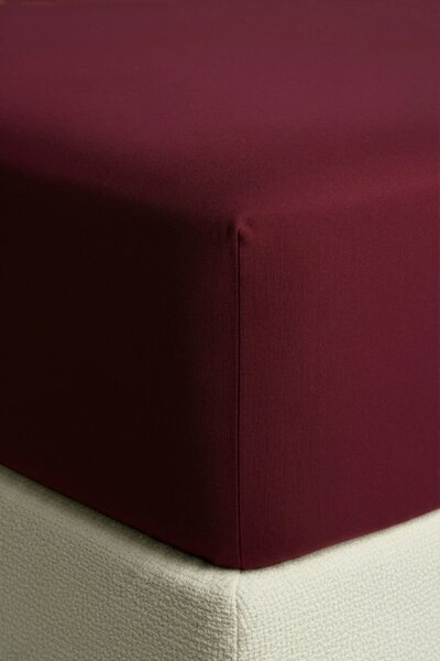 Plachta s gumičkou JERSEY bordová Rozmer: 90x200x30 cm