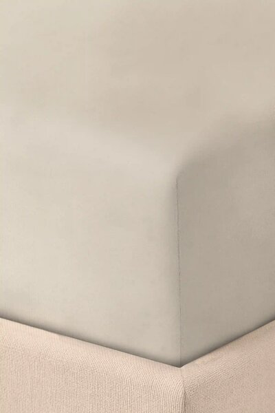 Plachta s gumičkou JERSEY taupe Rozmer: 80x160x15 cm