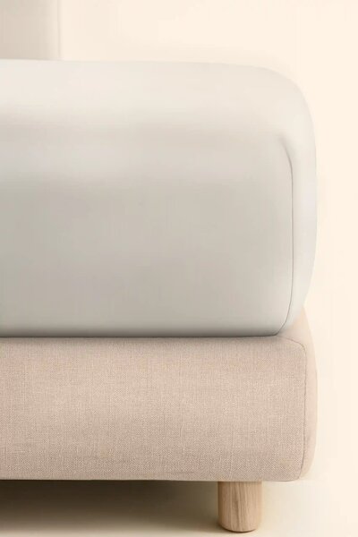Plachta s gumičkou JERSEY taupe Rozmer: 80x160x15 cm