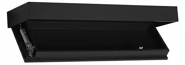 Floatshelf™ Nástenná Polica S Tajnou Priehradkou (53 X 17,5 X 5 Cm), Čierna