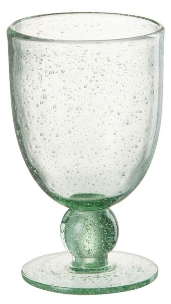 Zelený pohár na víno s bublinkami Wine Lisboa green - Ø9*15cm / 370ml - J-Line by Jolipa