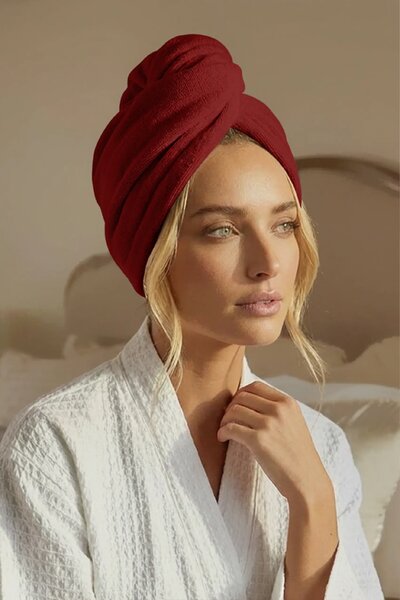 Turban na vlasy ACTIVE červený