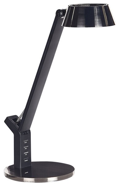 LED stolová lampa mosadzná kovová kancelárska lampa s nastaviteľným ramenom a stmievačom USB port