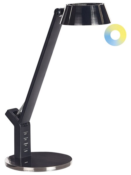 LED stolová lampa mosadzná kovová kancelárska lampa s nastaviteľným ramenom a stmievačom USB port