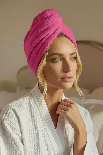 Turban na vlasy ACTIVE fuchsiový