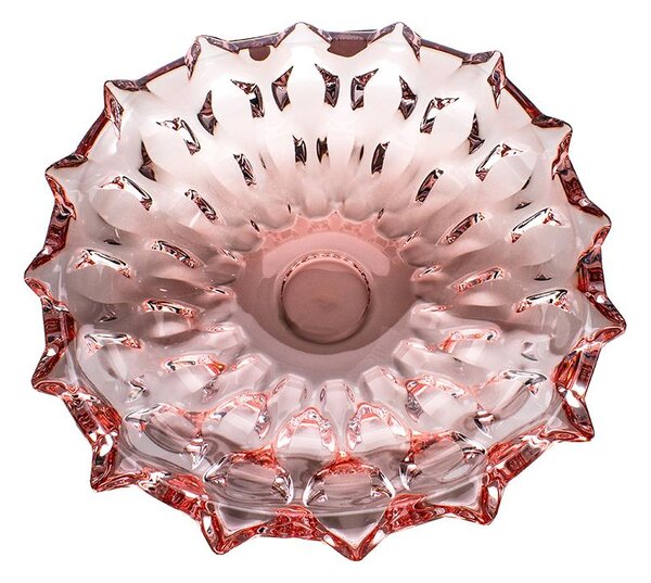 KRIŠTÁĽOVÁ MISKA BOHEMIA SAMBA PINK 350MM