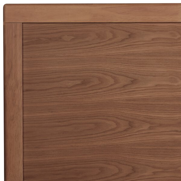 Posteľ tmavý jaseň MDF kaučukové drevo 180 x 200 cm drevený rám postele s roštom a čelom