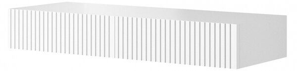 Závesný toaletný stolík Nicole 100 cm so zásuvkami - biely mat