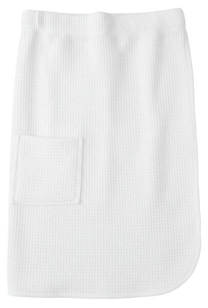Vaflová osuška na zapínanie (kilt) biela Veľkosť: S/M