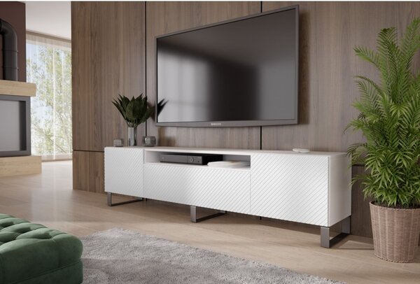 Televízny stolík RTV Cleo 200 cm Biela