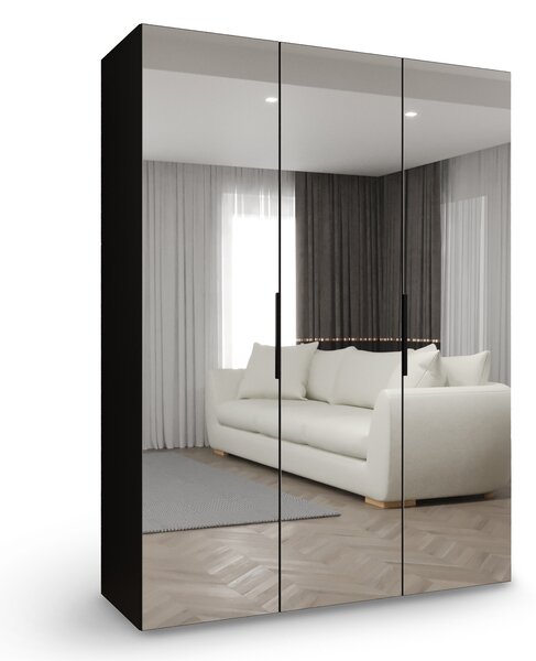 Skriňa Marbella 3 150x202x52 - čierna