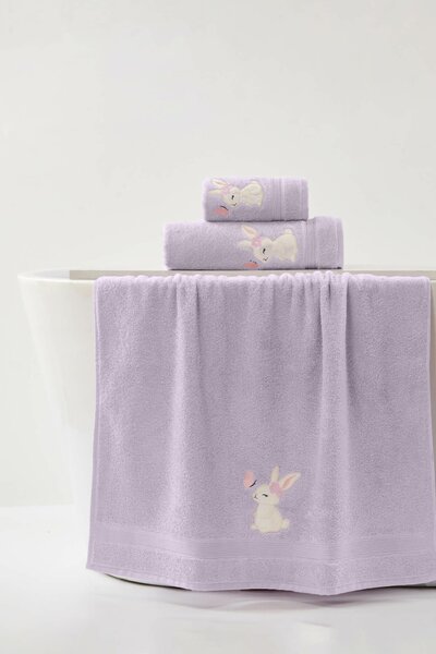 Detský uterák ZAJAČIK BABY vresový Rozmer: 30x50 cm