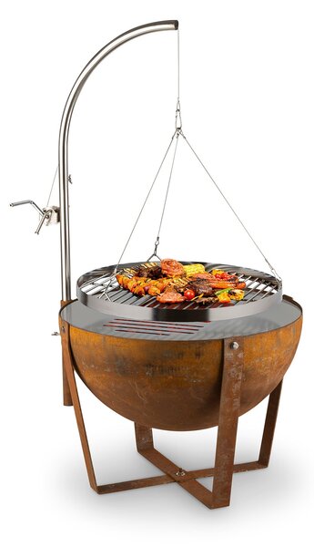 Blumfeldt Blum Fire Globe, ohnisko s grilom, Ø 60 cm, oceľ