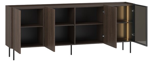 Štvordverová komoda Dunari 220 cm - dub dunin