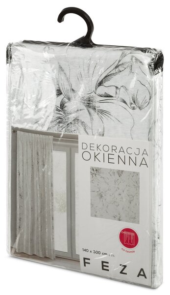 ZÁCLONA NA PÁSKE FEZA 140X300 CM VZOROVANÁ