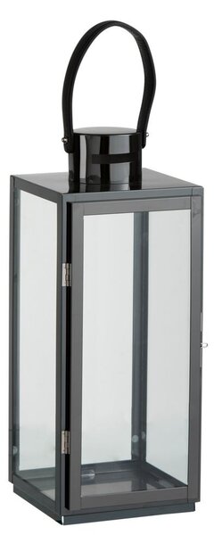 Čierny granitový kovový lampáš Recin - 17*16*51 cm - J-Line by Jolipa